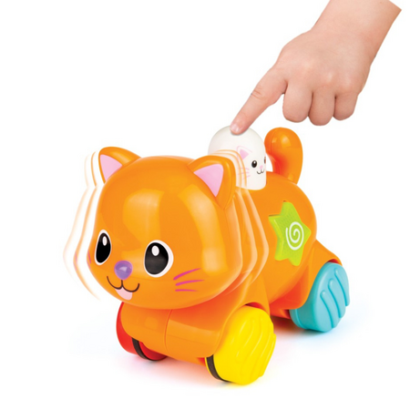 Pisicuta interactiva, 6 luni+, Portocaliu, Winfun 657535