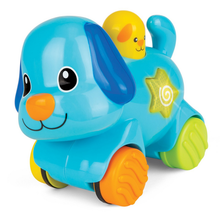 Catelus interactiv, 6 luni+, Bleu, Winfun 657551