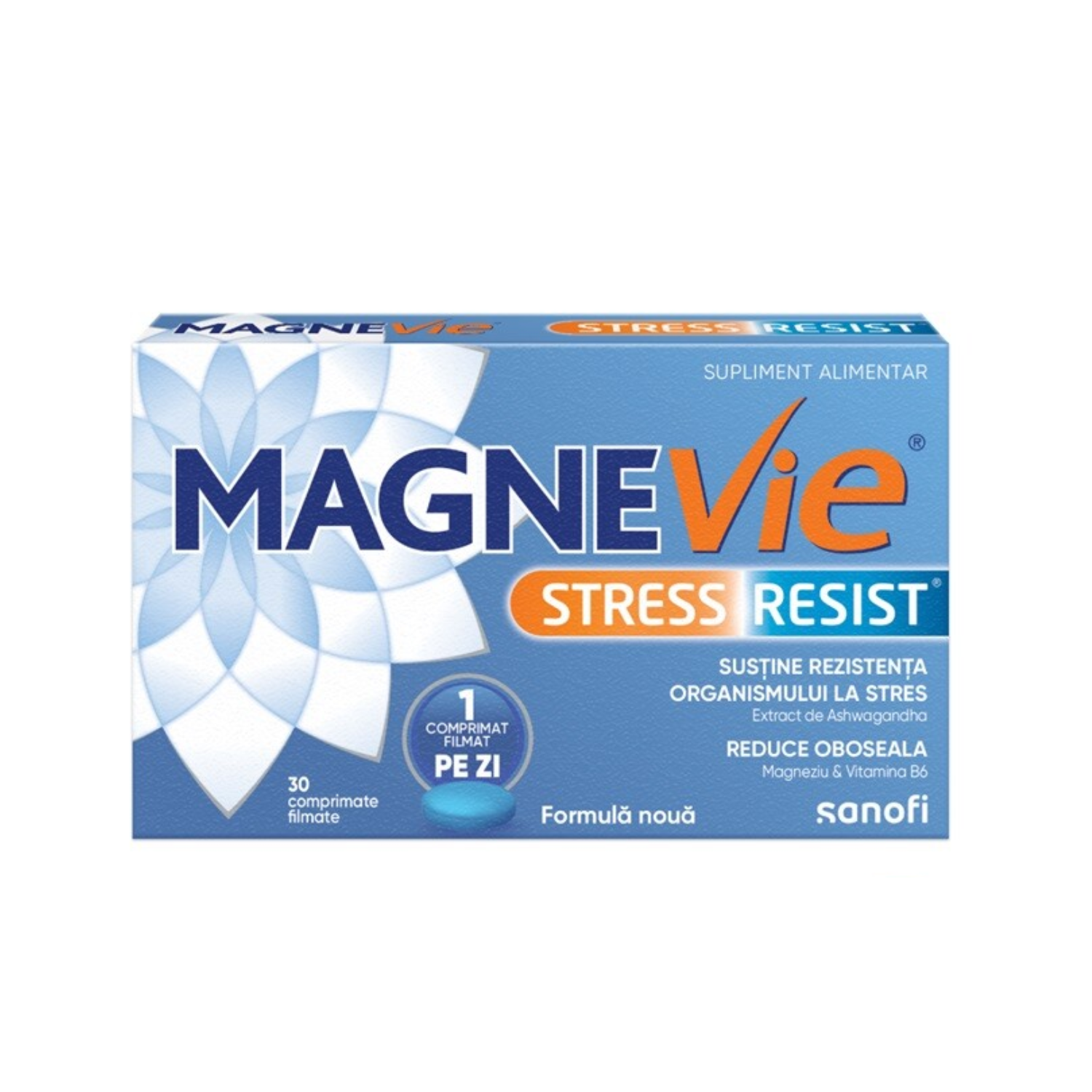 MagneVie Stress Resist Ashwagandha, 30 comprimate filmate, Sanofi
