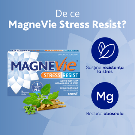 MagneVie Stress Resist, 30 comprimate filmate, Sanofi 701645