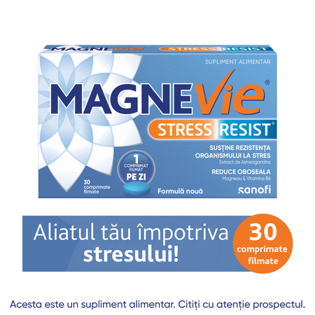 MagneVie Stress Resist, 30 comprimate filmate, Sanofi 701641