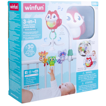 Proiector 3 in 1 Vulpita, 0 luni+, Winfun 657742
