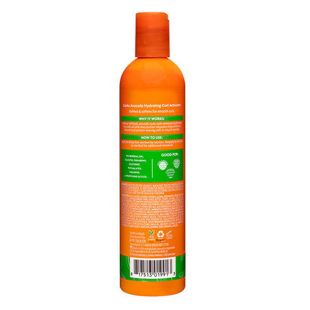 Crema pentru activarea parului cret cu ulei de avocado, 355 ml, Cantu 657830