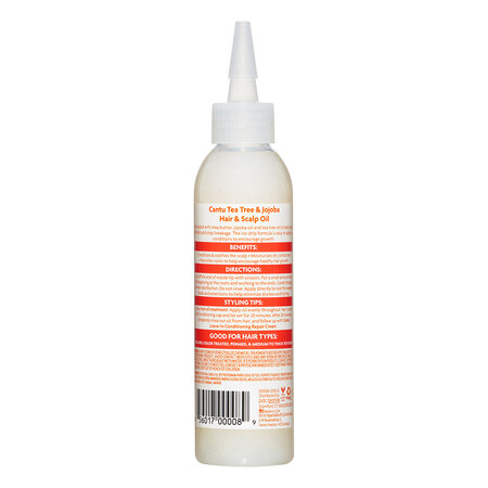 Ulei hidratant pentru par si scalp Tea Tree & Jojoba, 180 ml, Cantu 657928