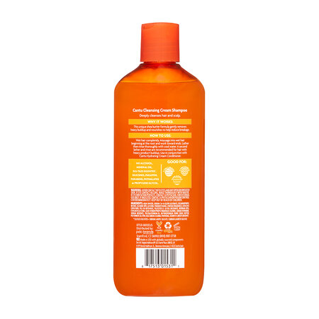 Sampon crema cu unt de shea pentru curatare profunda a parului For Natural, 400 ml, Cantu 657948