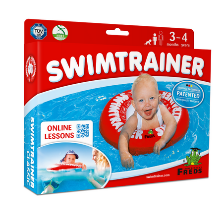 Colac de inot Swimtrainer Classic, 3 luni-4 ani, Rosu, Freds Swim Academy 707186