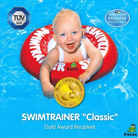 Colac de inot Swimtrainer Classic, 3 luni-4 ani, Rosu, Freds Swim Academy 707168