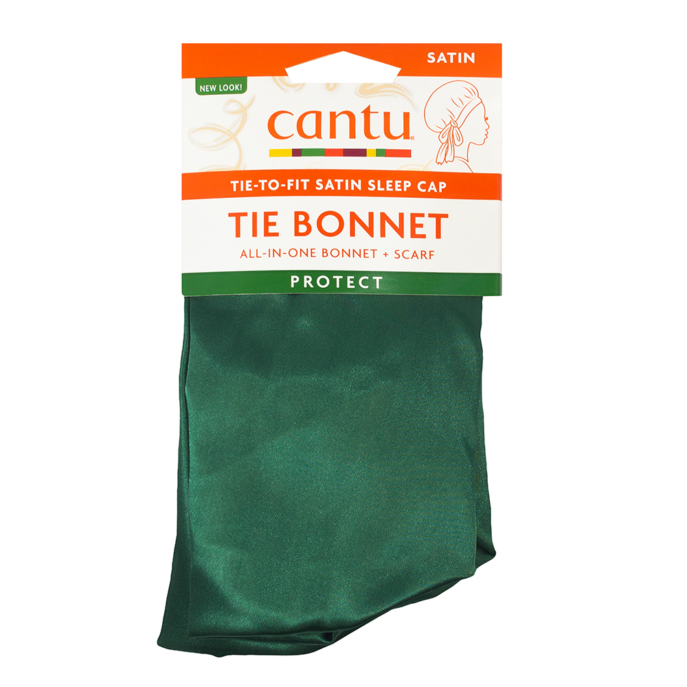 Boneta din satin pentru protejarea parului, Verde, 1 buc, Cantu