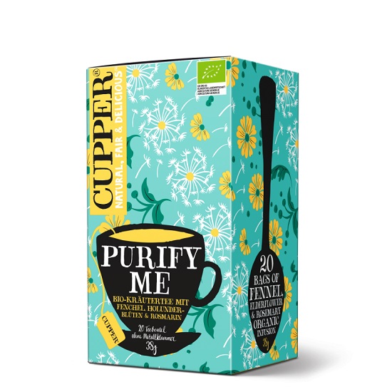 Ceai Eco din plante Purify Me, 20 plicuri, Cupper