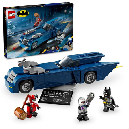 Batman cu al sau Batmobile vs Harley Quinn și Mr. Freeze, 8+ ani, 76274, Lego Super Heroes 658114
