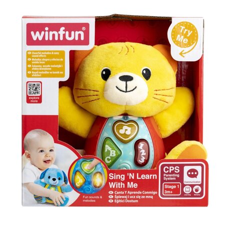 Jucarie canta si invata cu pisicuta Kelsey, +3 luni, Winfun