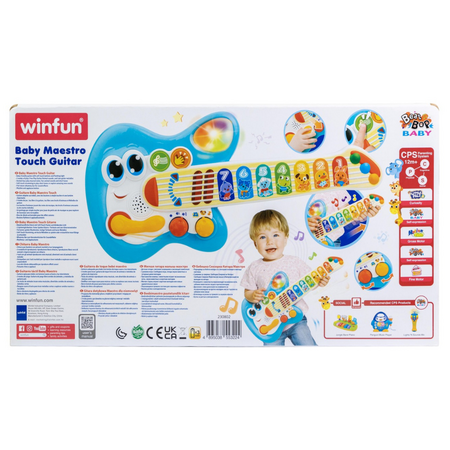 Chitara cu sunete si lumini, 12 luni+, Winfun 658169