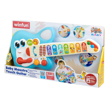 Chitara cu sunete si lumini, 12 luni+, Winfun 658171