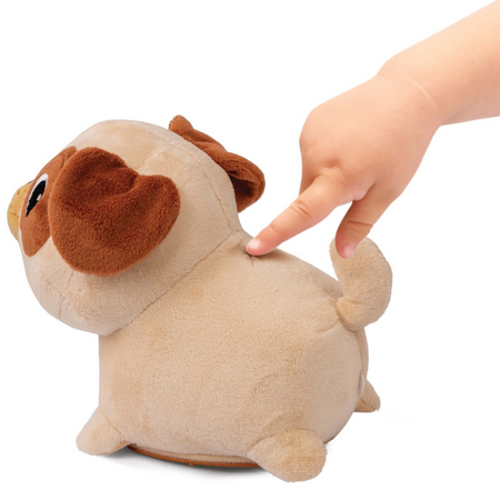 Jucarie interactiva catelus Pug, 12 luni+, Winfun 658199