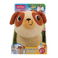 Jucarie interactiva catelus Pug, 12 luni+, Winfun