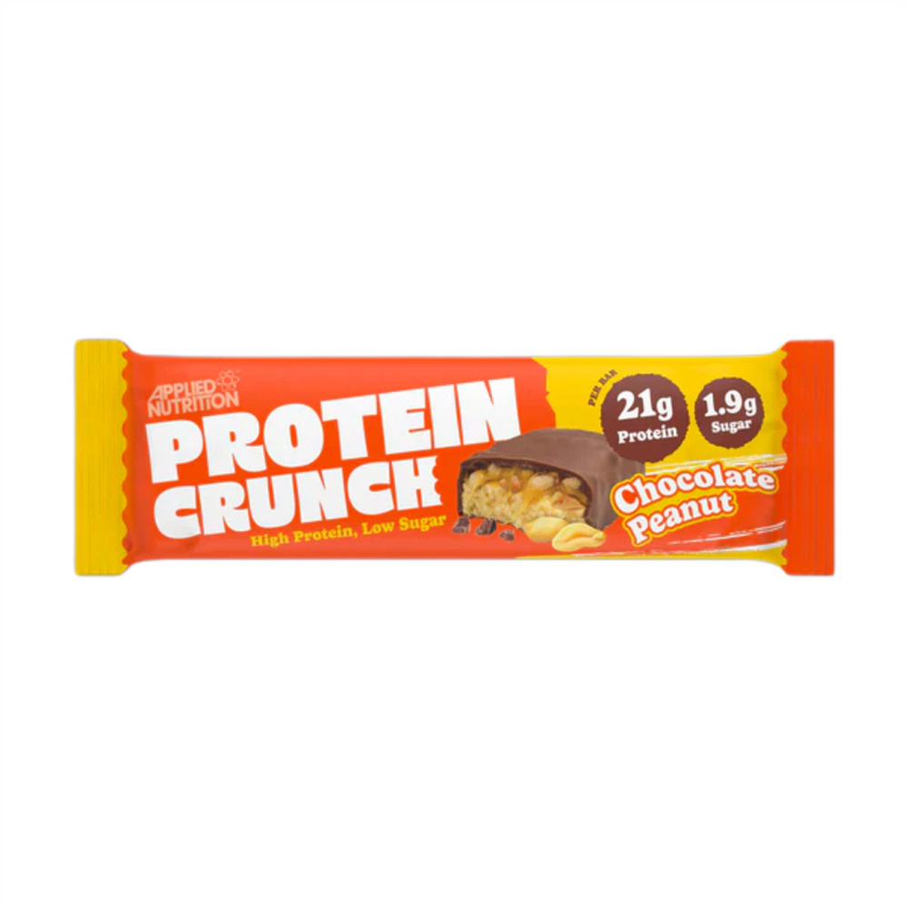 Baton proteic cu ciocolata cu lapte si arahide Protein Cunch, 65 g, Applied Nutrition