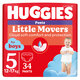 Scutece Pants Little Movers, Boy, Nr. 5, 12-17 kg, 34 bucati, Huggies 801348