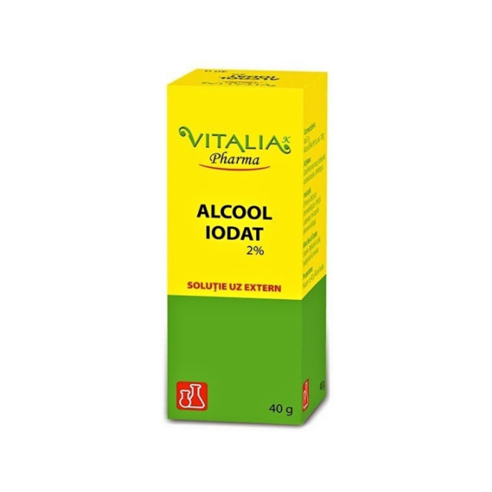 Alcool Iodat 2%, 40 g, Vitalia