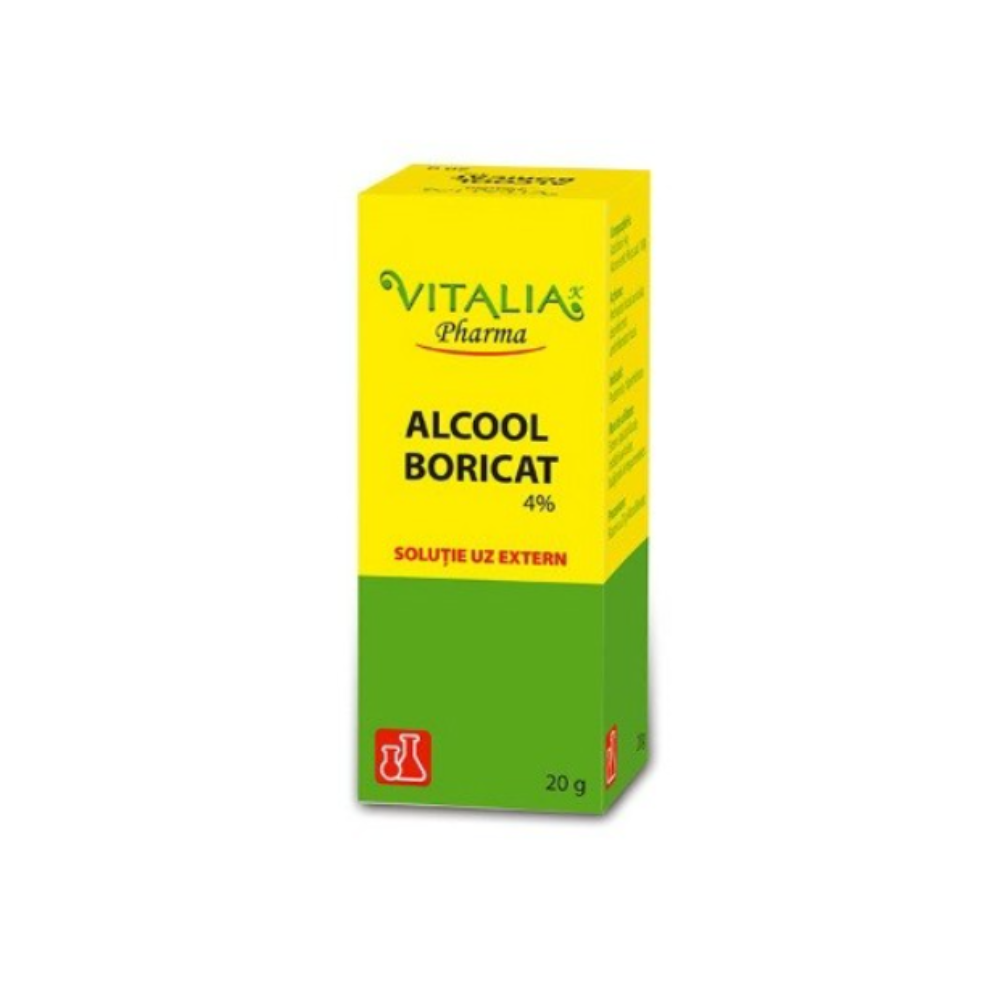 Alcool Boricat 4%, 20 g, Vitalia Pharma