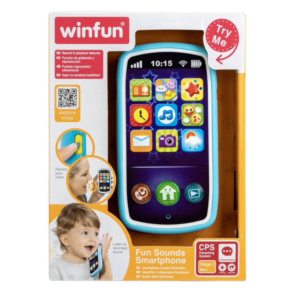 Smartphone cu sunete amuzante, 6 luni+, Winfun