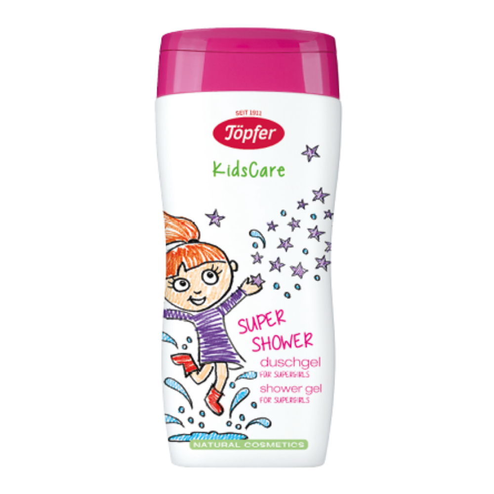 Gel de dus pentru fetite KidsCare SuperShine, 200 ml, Topfer