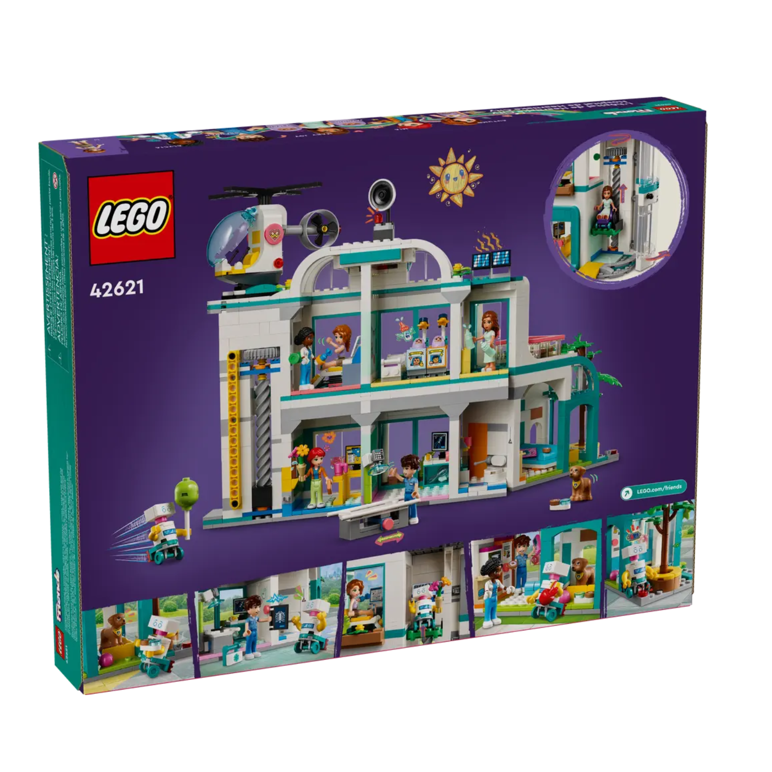 Spitalul orasului Heartlake, 7+ ani, 42621, Lego Friends