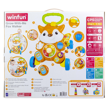 Antemergator Vulpe cu lumini si sunete, 6 luni+, Winfun 659077
