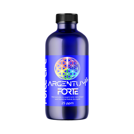 Argint nanocoloidal Argentum+ Forte, 25 ppm, 240 ml, Pure Life