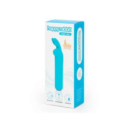 Vibrator Bullet, Albastru, Happy Rabbit 659298