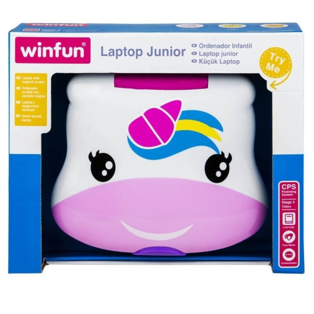 Laptop interactiv Unicorn, 12 luni+, Winfun