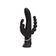 Vibrator Triple Curve, Negru, Happy Rabbit 659374