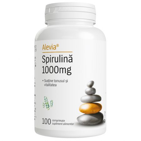 Spirulina, 1000mg, 100 comprimate, Alevia