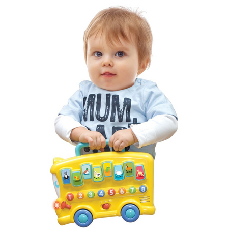 Autobuz cu sunete si lumini, 6 luni+, Winfun 659407