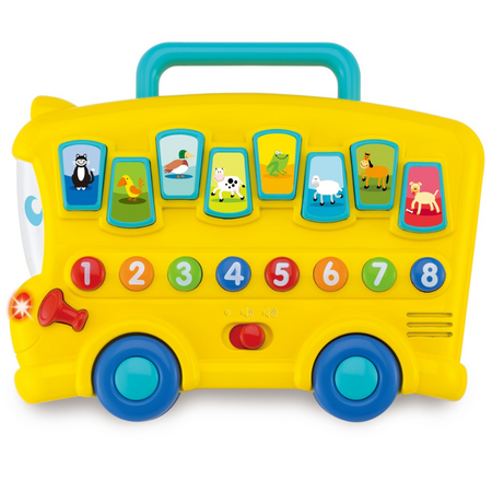Autobuz cu sunete si lumini, 6 luni+, Winfun 659409