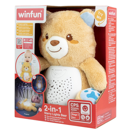 Proiector si lampa de veghe Ursulet, 0 luni+, Winfun 659418