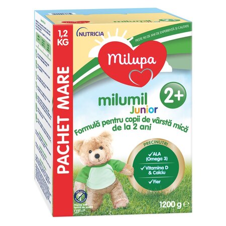 Formula de lapte de crestere Milumil Junior, +2 ani, 1200 g, Milupa 753514