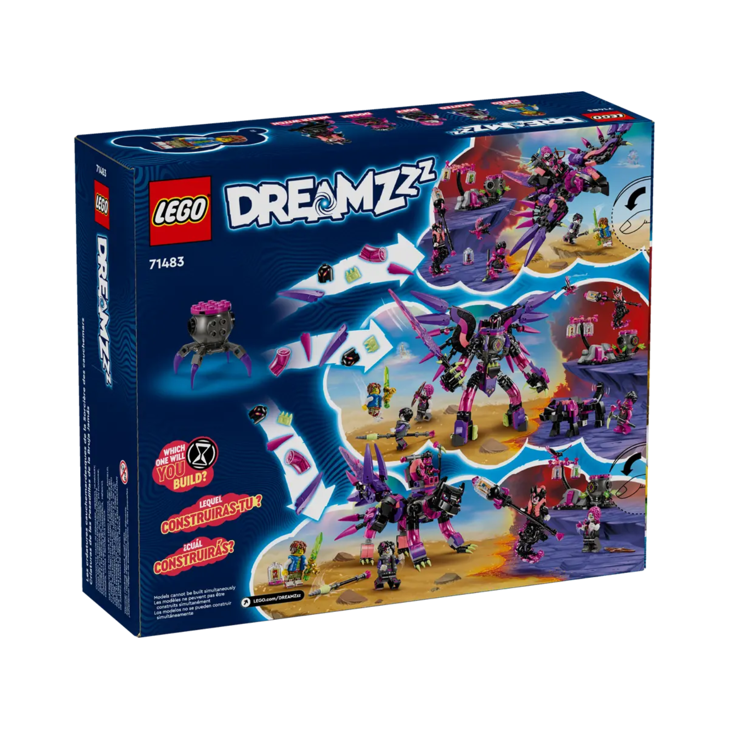 Creaturile de cosmar ale Vrajitoarei din Never, 9+ ani, 71483, Lego Dreamzzz