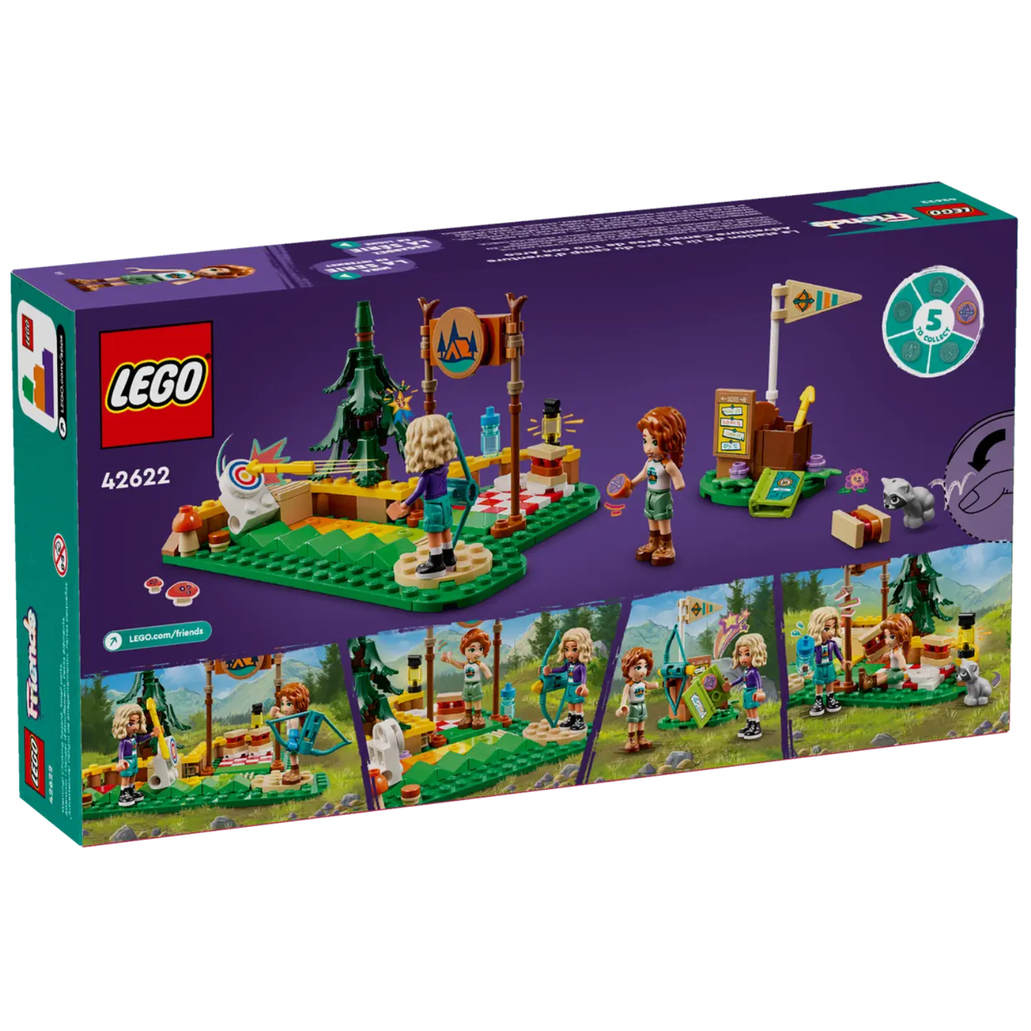 Poligonul de Tir cu Arcul din Tabara de Aventuri, 6+ ani, 42622, Lego Friends