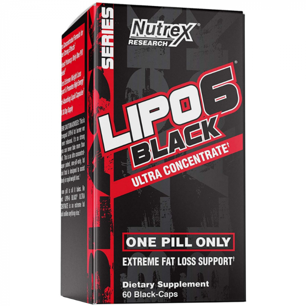 Lipo 6 Black ultra Concentrate, 60 capsule, Nutrex