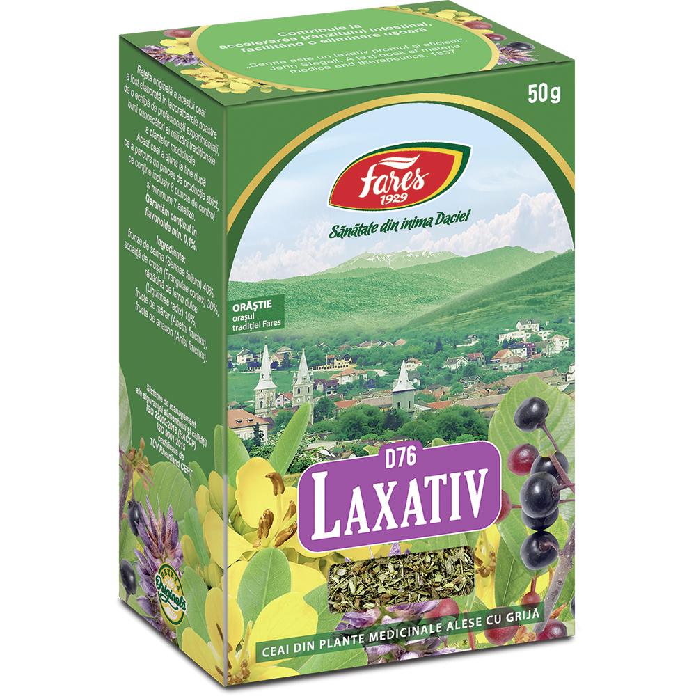 Ceai laxativ, 50g, Fares