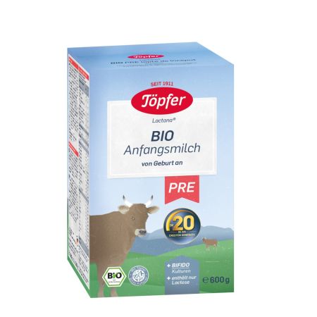 Lapte praf Bio Pre Lactana, +0 luni, 600 gr, Topfer