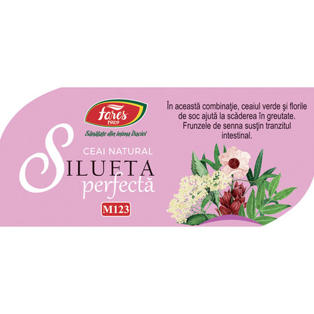 Ceai silueta perfecta, 1 Purificare si Drenaj, 20 plicuri, Fares 718163