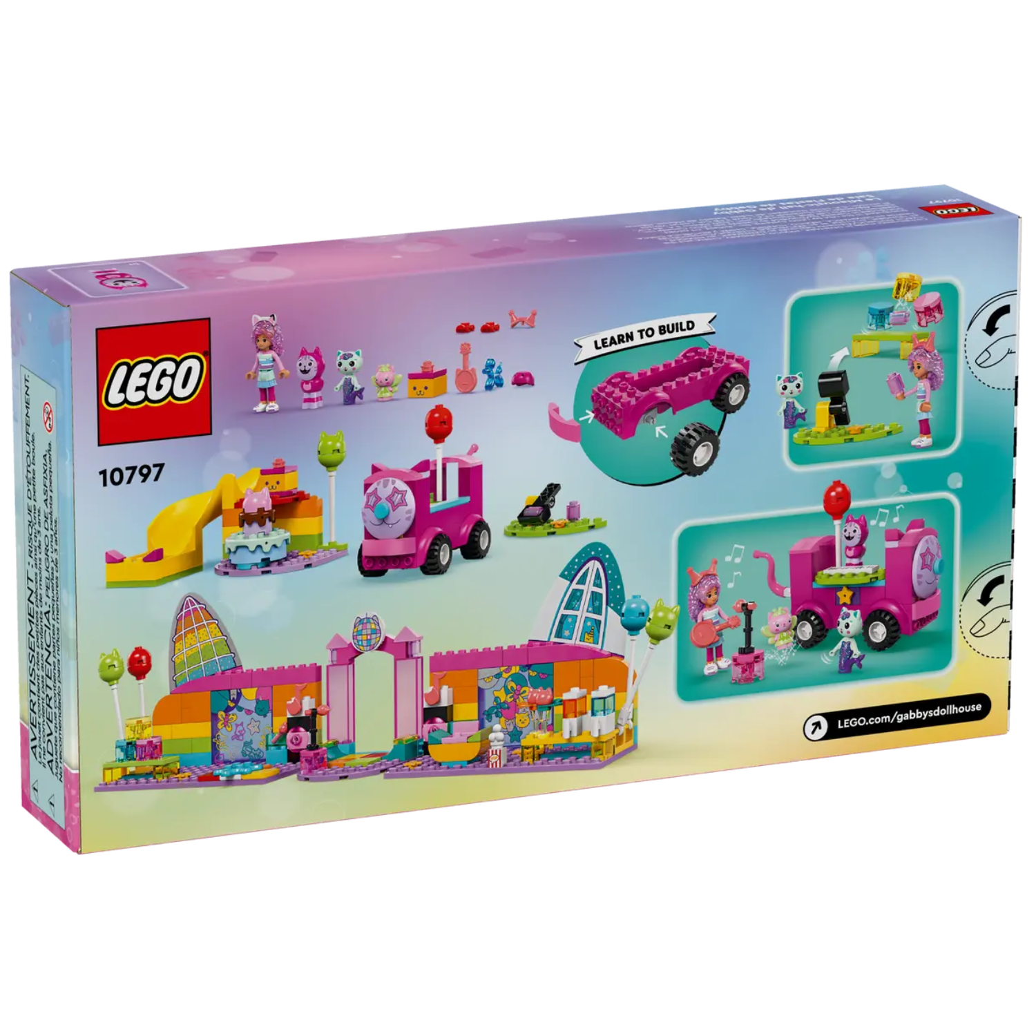 Camera de party a lui Gabby, 4+ ani, 10797, Lego Gabbys Dollhouse