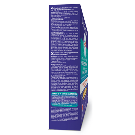 Magneziu marin AquaMag si Plasma Marina Hipertonica, 30 fiole x 10ml, Oligocean 660125