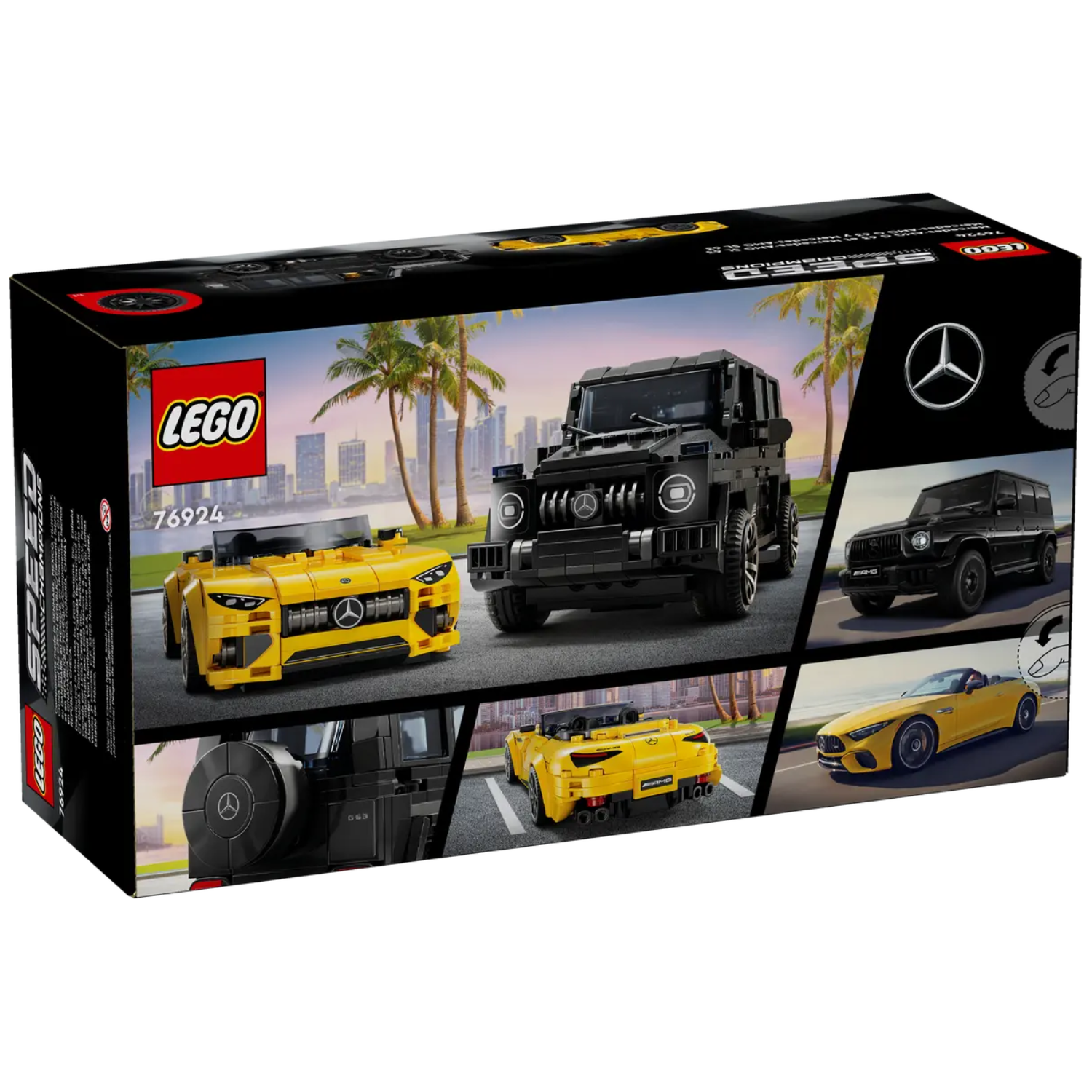 Mercedes AMG G 63 si Mercedes AMG SL 63, 10+ ani, 76924, Lego Speed Champions