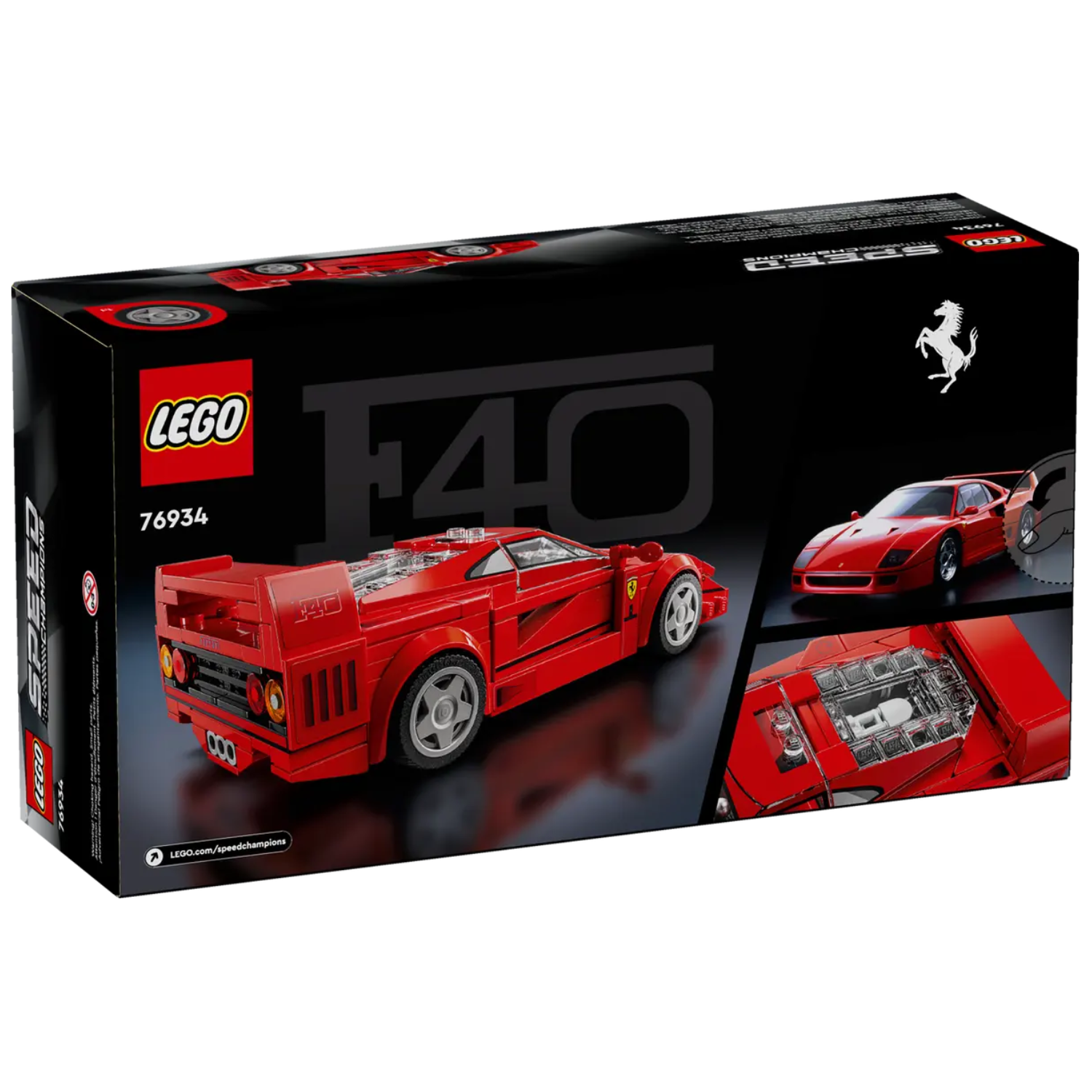 Supermasina Ferrari F40, 9+ ani, 76934, Lego Speed Champions