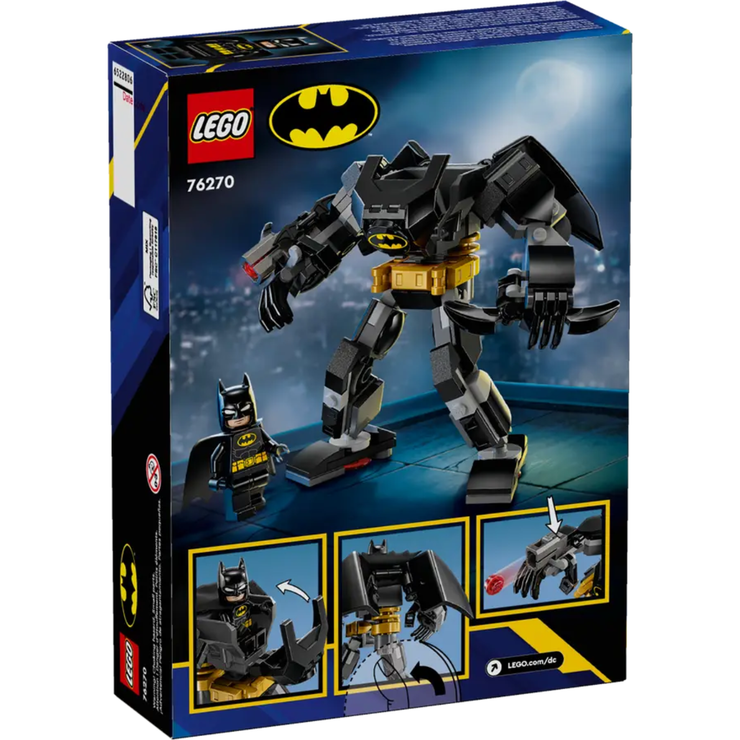 Armura de Robot Batman, 6+ ani, 76270, Lego Super Heroes