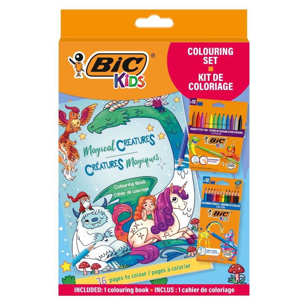 Set de colorat BIC Kids, +5 ani, 1 buc, BIC