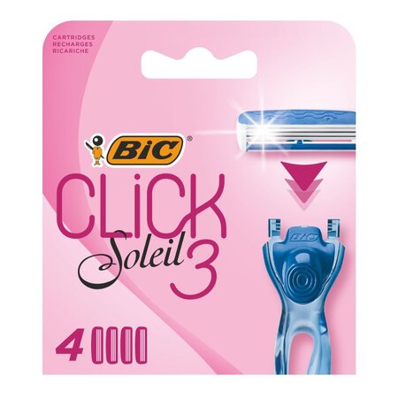 Rezerve aparat de ras pentru femei Hybrid Click Soleil, 4 buc, Bic