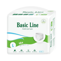 Scutece tip chilot pentru adulti Pants Basic Line, marime L, 10 bucati, Nateen